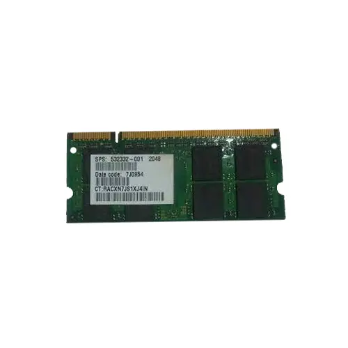 532332-001 - HP 2GB DDR2-800MHz PC2-6400 non-ECC Unbuffered CL6 200-P…