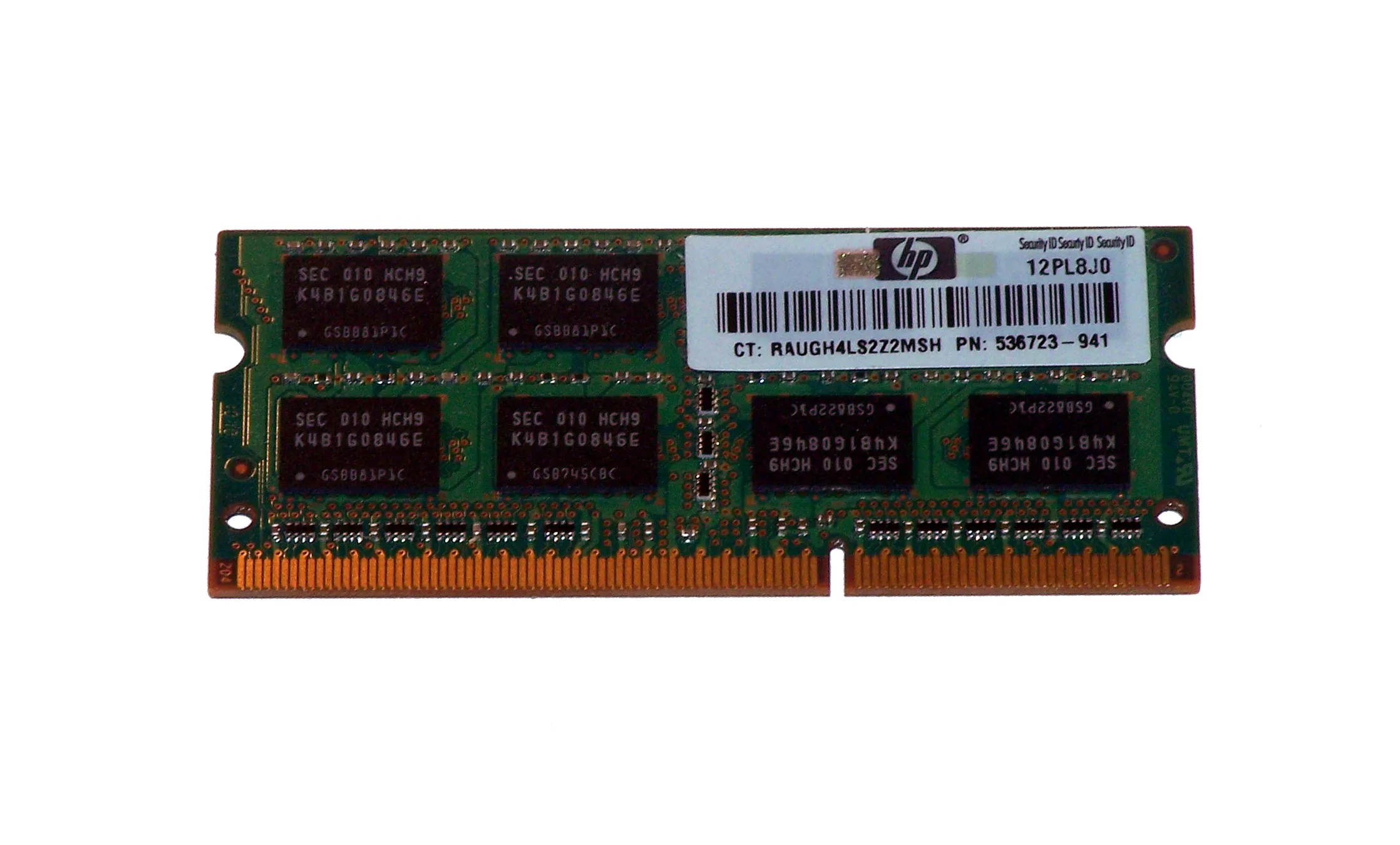 536723-941 - HP 2GB DDR3-1333MHz PC3-10600 non-ECC Unbuffered CL9 204…