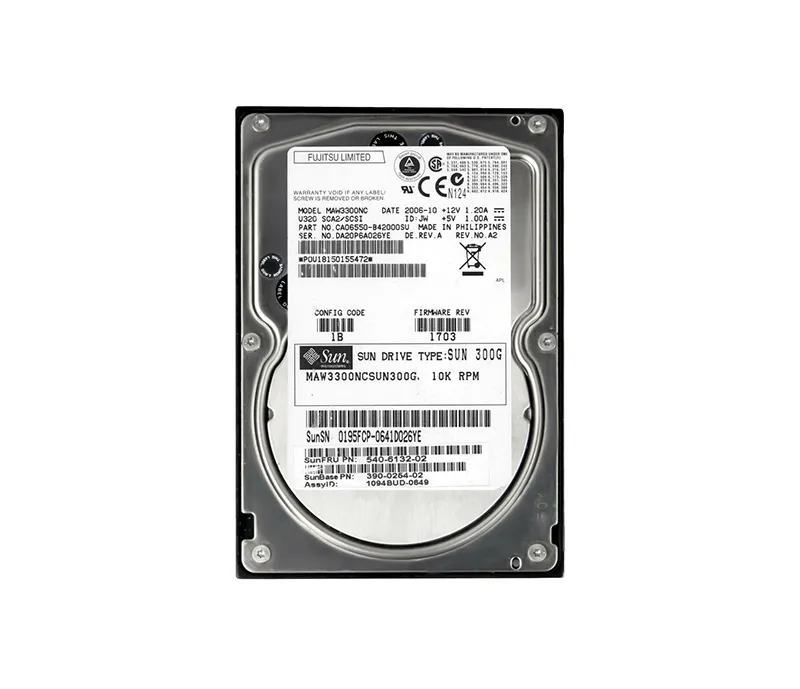 540-6132-02 - Sun 300GB 10000RPM Ultra-320 SCSI 80-Pin 3.5-inch Hard …