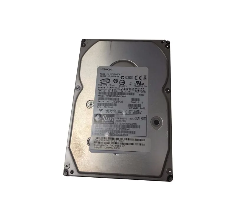 540-7159-01 - Sun 300GB 15000RPM Fiber Chanel 4Gb/s 3.5-inch Hard Dri…