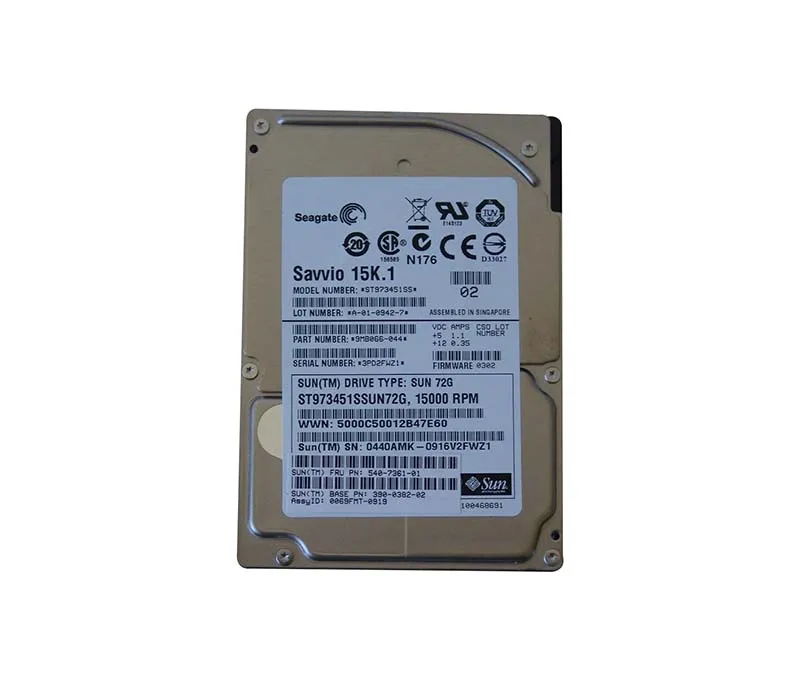 540-7361 - Sun 73GB 15000RPM SAS 3GB/s 16MB Cache 2.5-inch Hard Drive