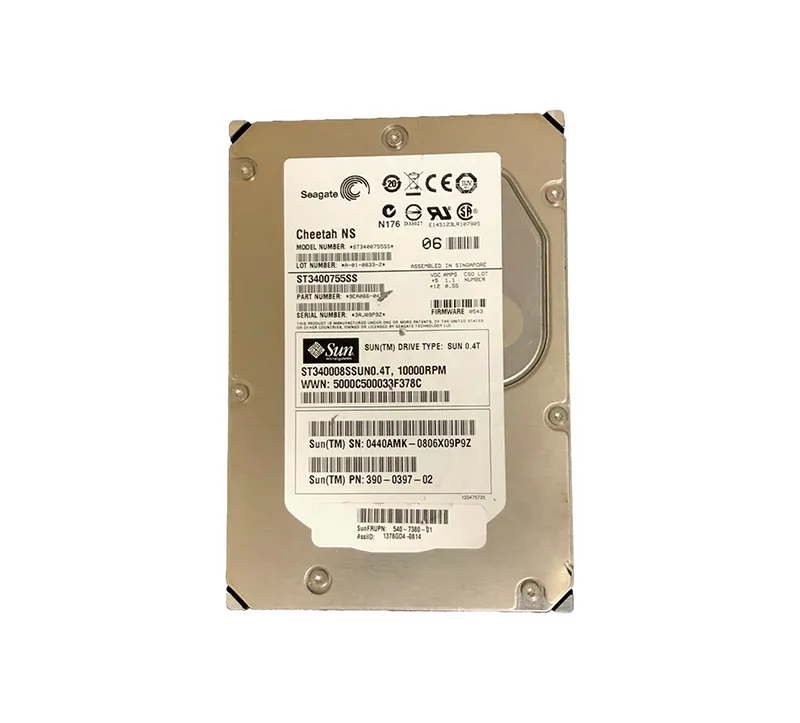 540-7380 - Sun 400GB 10000RPM SAS 3Gb/s 3.5-inch Hard Drive