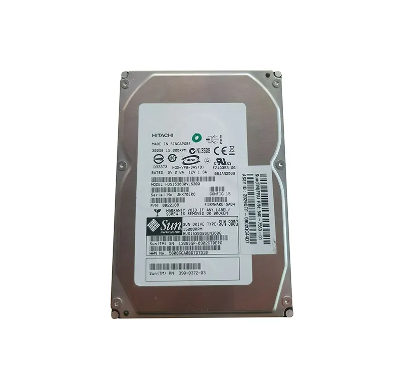 540-7560-01 Sun 300GB 15000RPM SAS 3GB/s 16MB Cache Hot-Swappable 3.5…