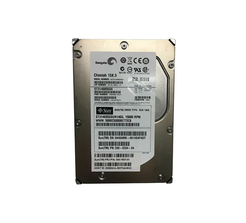 540-7607-01 - Sun 146GB 15000RPM SAS 3Gb/s Hot-Swappable 3.5-inch Har…