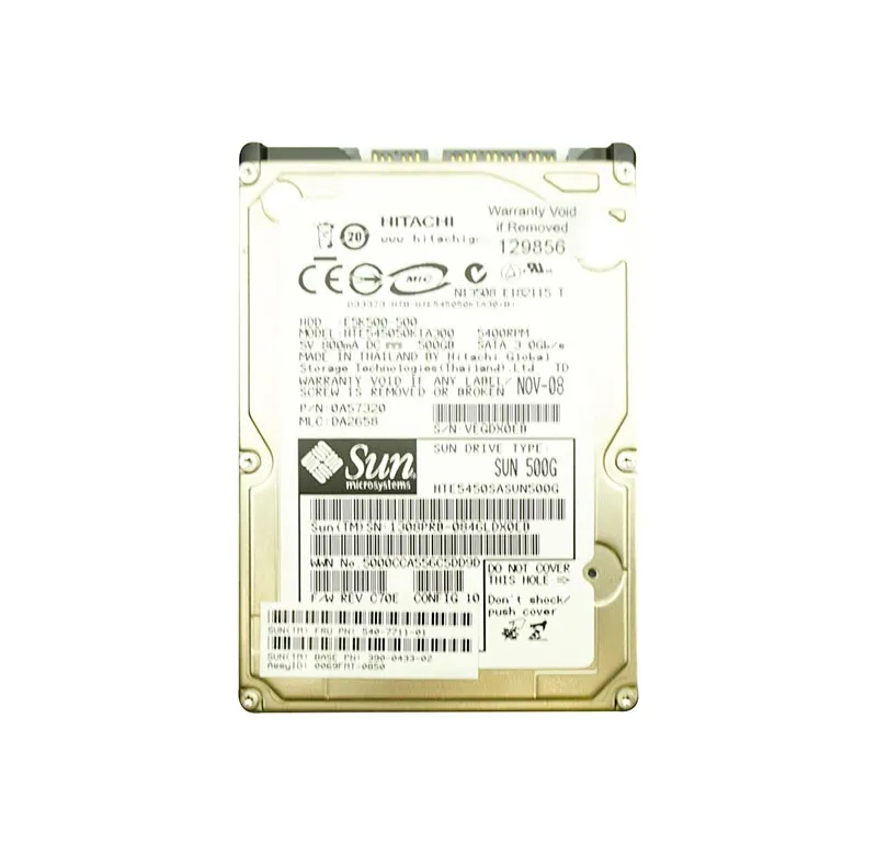 540-7711-01 - Sun 500GB 5400RPM SATA 3Gb/s 8MB Cache 2.5-inch Hard Dr…