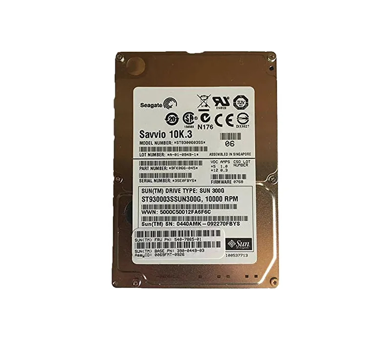 540-7865-02 - Sun 300GB 10000RPM SAS 6GB/s Hot-Pluggable 16MB Cache 2…