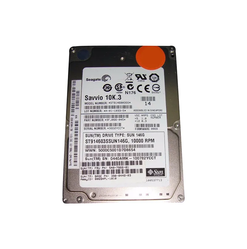 540-7866 - Sun 146GB 10000RPM SAS 3GB/s Hot-Pluggable 2.5-inch Hard D…