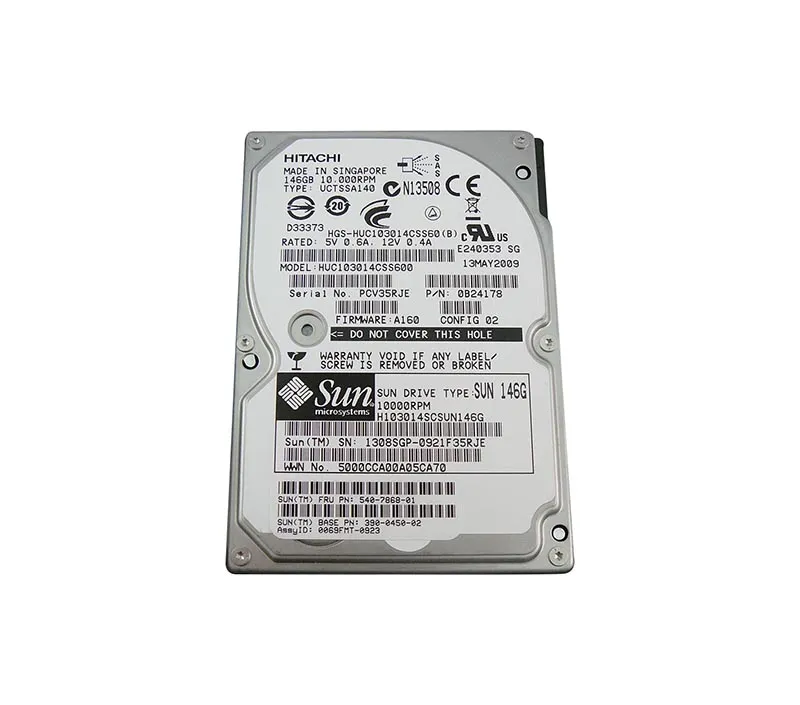 540-7868-01 - Sun 146GB 10000RPM SAS 3GB/s Hot-Pluggable 2.5-inch Har…