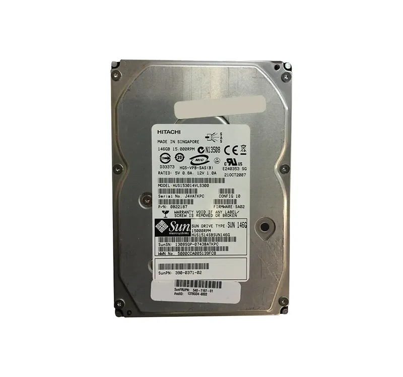 5407197 - Sun 146GB 15000RPM SAS 3GB/s Hot-Pluggable 3.5-inch Hard Dr…