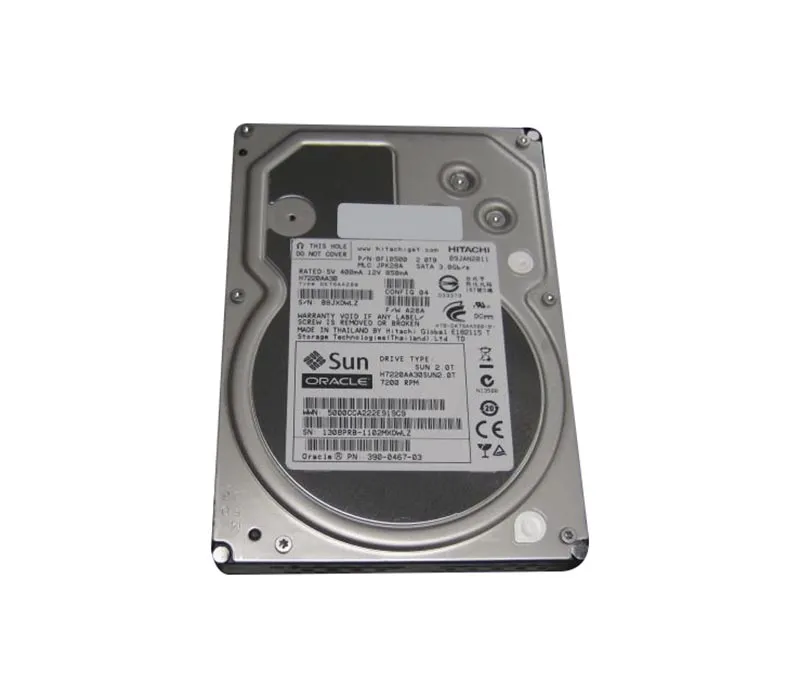 542-0183 - Sun 2TB 7200RPM SATA 3GB/s 32MB Cache 3.5-inch Hard Drive