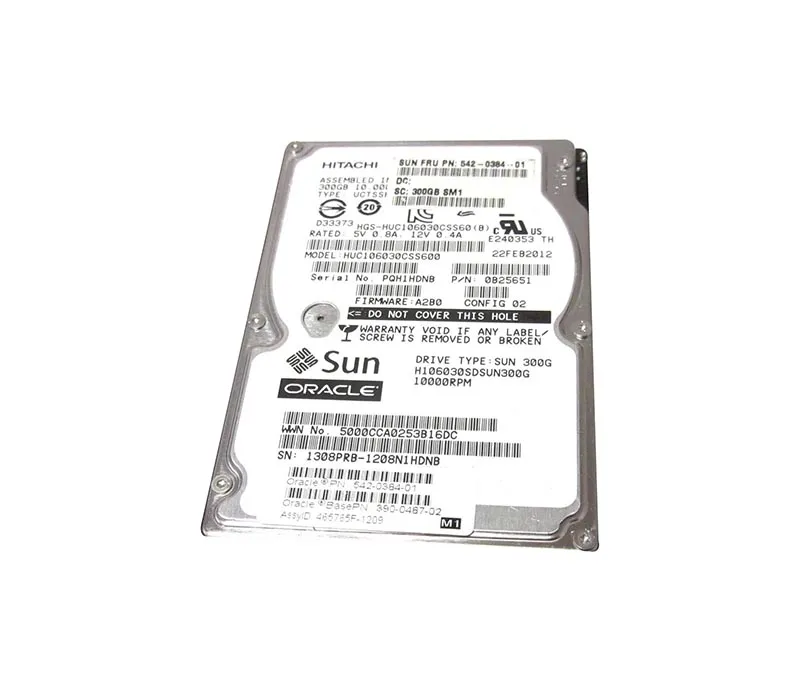 542-0384 - Sun 300GB 10000RPM 2.5-inch SAS 6GB/s 16MB Cache Hot-Plugg…