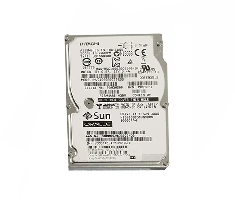 542-0387 - Sun 300GB 10000RPM SAS 6Gb/s 2.5-inch Hard Drive