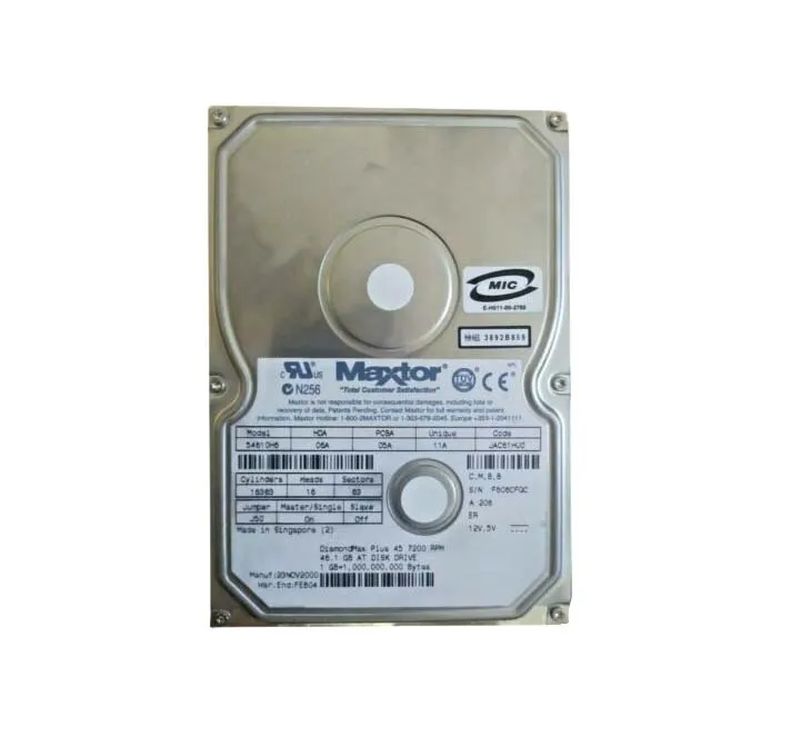 54610H6 - Maxtor 46GB 7200RPM IDE 3.5-inch Hard Drive