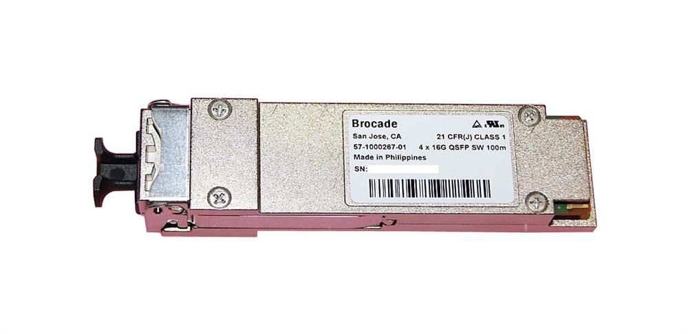 57-1000267-01 - Brocade 850nm 100m 4 x 16Gb QSFP Fiber Channel Optica…