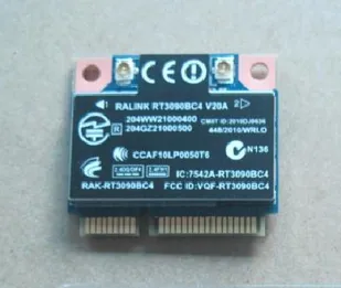 602992-001 - HP Realink RT3090BC4 802.11b/g/n 1x1 Wi-Fi and Bluetooth…