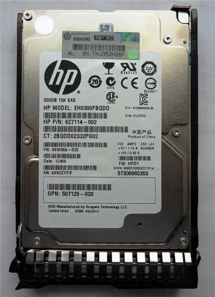 627117-B21 - HP 300GB 15000RPM SAS 6GB/s Hot-Pluggable Dual Port 2.5-…