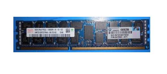 647897-S21 - HP 8GB DDR3-1333MHz PC3-10600 ECC Registered CL9 240-Pin…