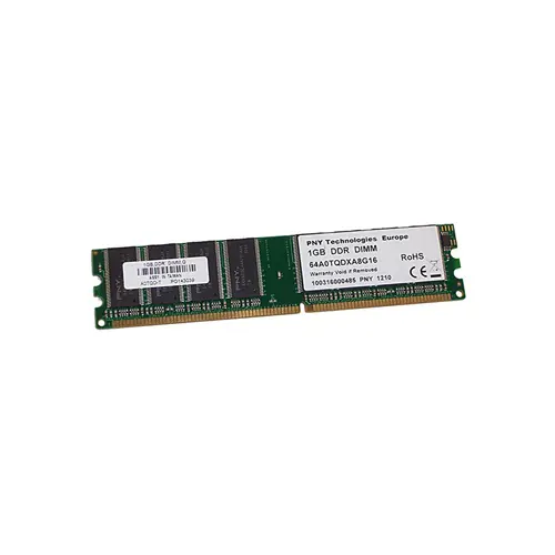 64A0TQDXA8G16 - PNY 1GB DDR-400MHz PC3200 non-ECC Unbuffered CL3 184-…