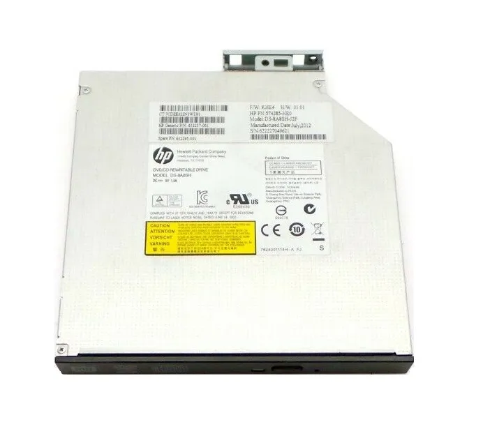 652295-001 - HP 12.7MM Slim SATA 8X DVD-RW Optical Drive