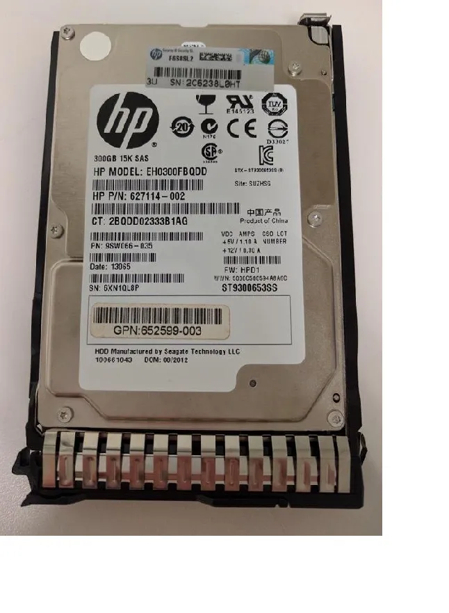 652599-003 - HP 300GB 15000RPM SAS 6GB/s 64MB Cache Hot-Pluggable Dua…
