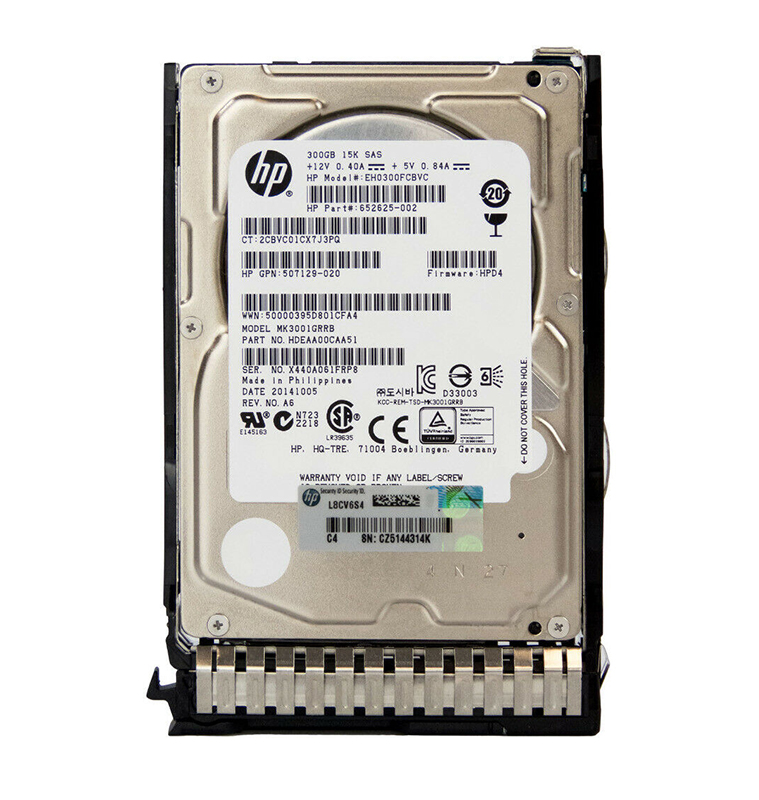 652625-002 - HP 300GB 15000RPM SAS 6Gb/s SFF Hot-Swappable 2.5