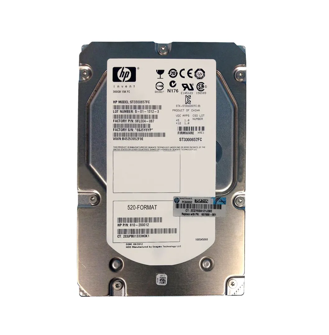 Hard Disk HP 300GB 15K RPM FC 3.5" Per Server - Ricondizionato (657888-001)