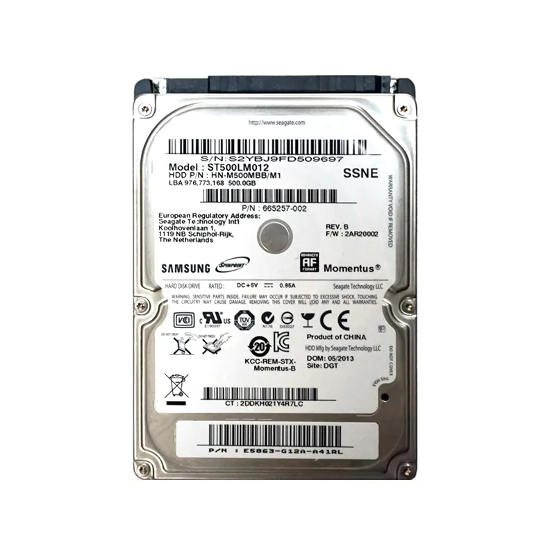 PCパーツ HP Inc. HDD 500GB 5400RPM SATA HP 778186-005 - 500GB 5.4K RPM SATA 7mm 2.5