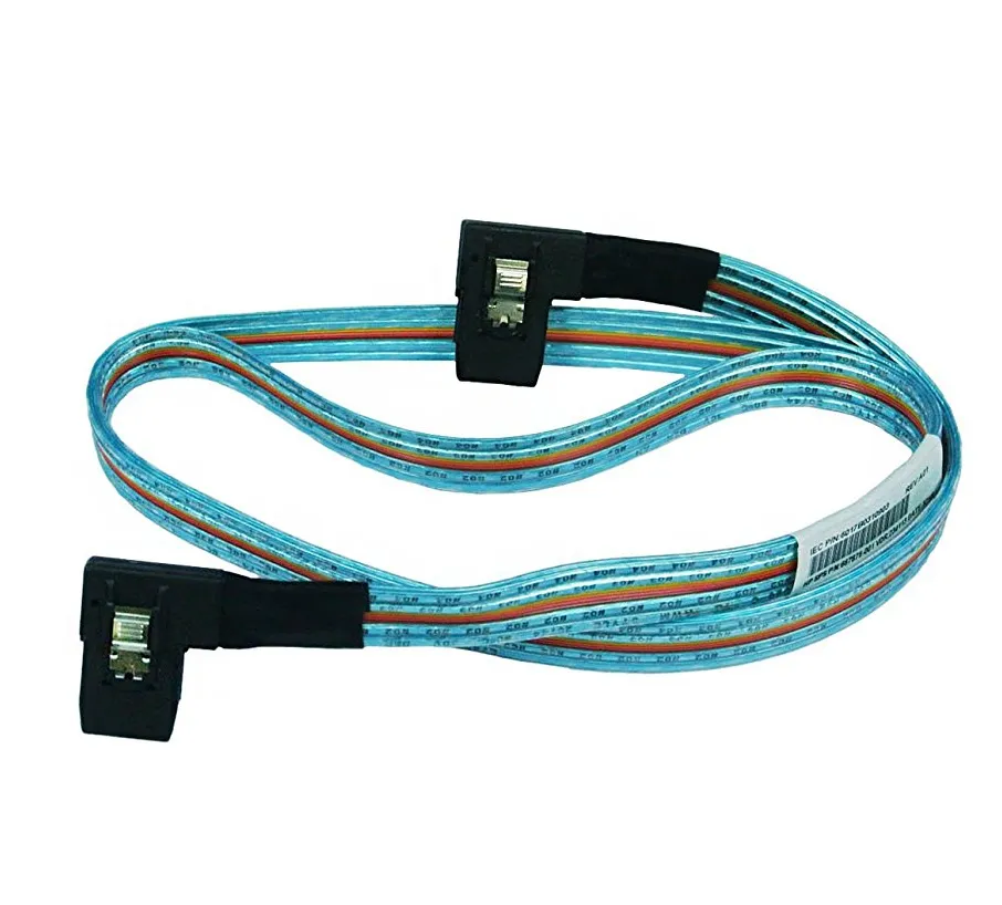 667875-001 - HP 25-inch Mini-SAS Cable with Side Angle Connector