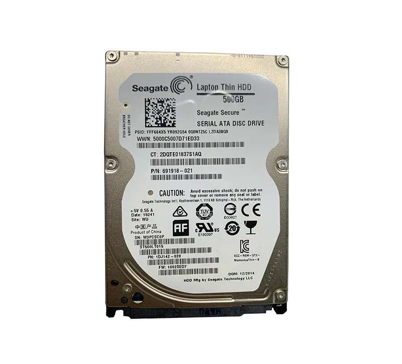 691918-021 - HP 500GB 5400RPM SATA 3Gb/s 16MB Cache 2.5-inch Hard