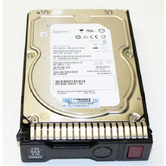695510-B21 - HP 4TB 7200RPM SAS 6GB/s Hot-Pluggable MidLine 3.5-inch …