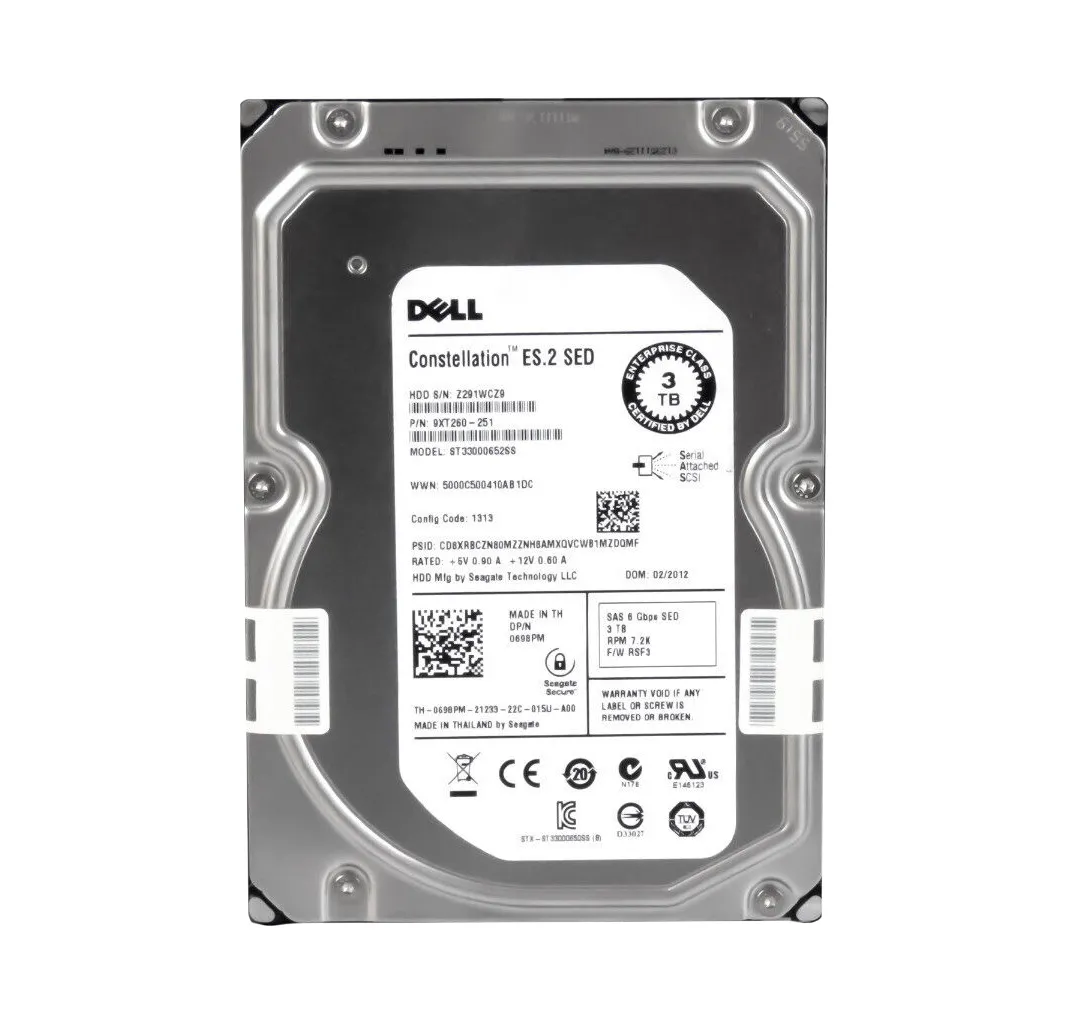 1T48V - Dell 3TB 7200RPM SAS 6Gb/s 3.5-in Hard Drive