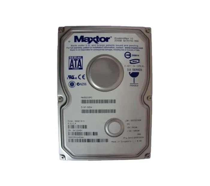 6B200M004604A - Maxtor DiamondMax 10 200GB 7200RPM SATA 1.5Gb/s 8MB C…
