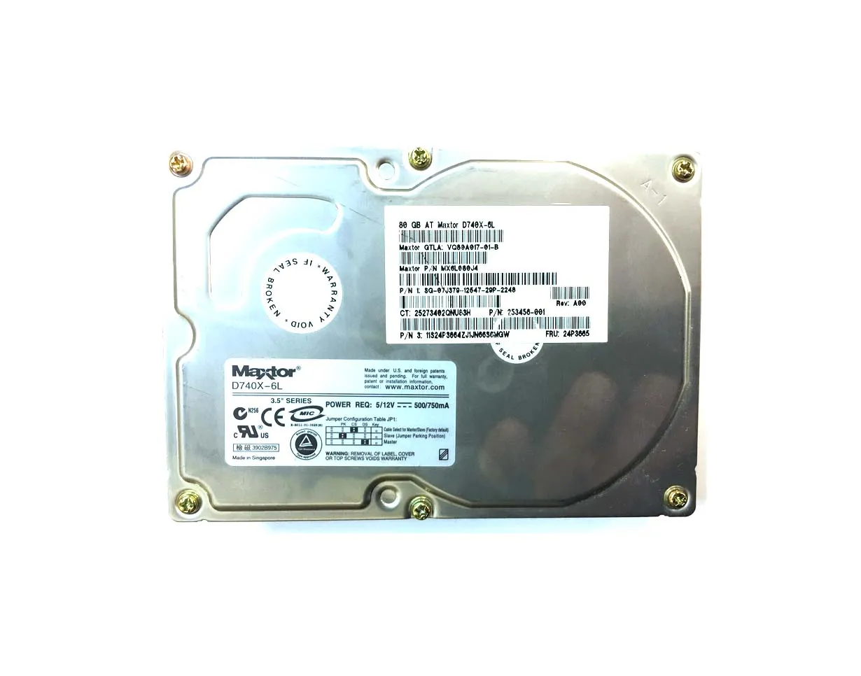 6L080J4 - Maxtor Diamondmax 80GB 7200RPM 2MB Cache ATA/IDE Ultra-dma-…