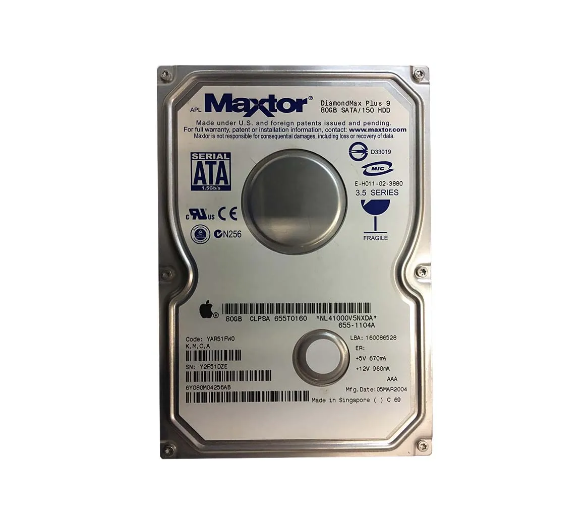 6Y080M04256AB - Maxtor 80GB 7200RPM SATA 3.5-inch Hard Drive