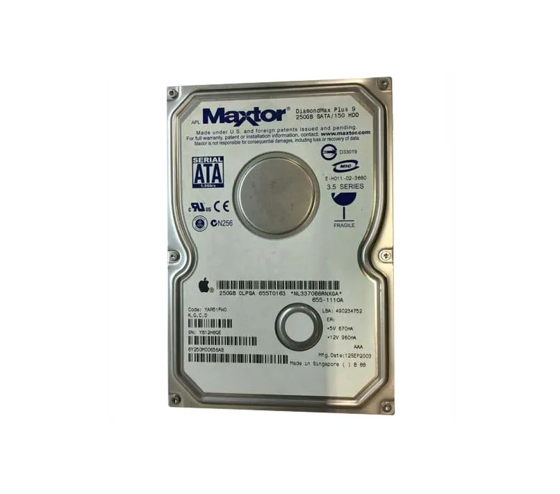 6Y250M0 - Maxtor DiamondMax Plus 9 250GB 7200RPM SATA 1.5Gb/s 8MB Cac…