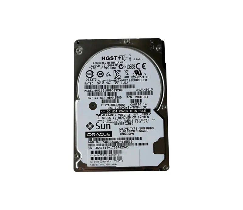 7093013 - Sun 600GB 10000RPM SAS 2.5-inch Hard Drive