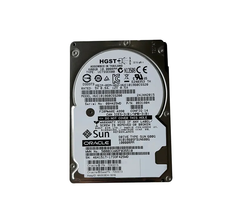 00YL601 IBM HARD DRIVE 600GB 10K 2.5 SFF SAS 12G ST600MM0009