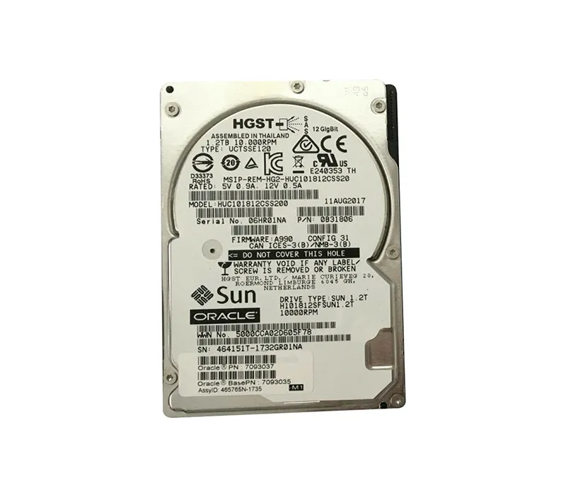 7093035 - Sun 1.2TB 10000RPM SAS 12Gb/s 128MB Cache 2.5-inch Hard Dri…