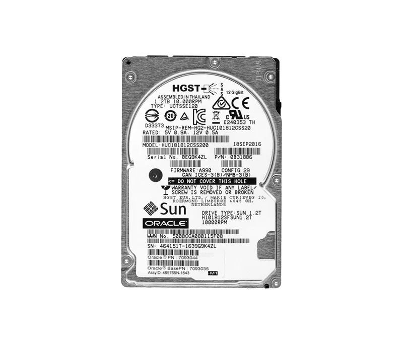 7093044 - Sun 1.2TB 10000RPM SAS 12Gb/s 128MB Cache 2.5-inch Hard Dri…