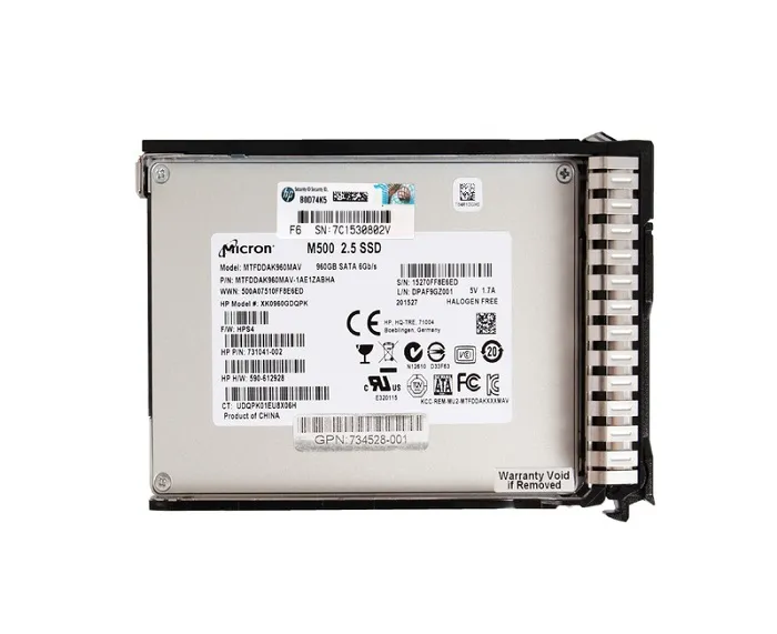 734528-001 - HP 960GB MLC SATA III 6Gb/s 2.5-inch Solid State Drive