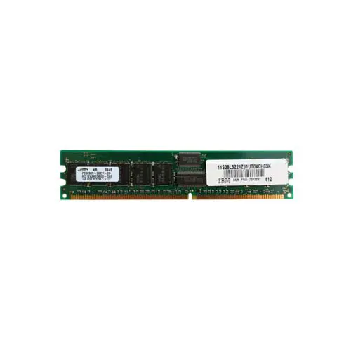 73P3237 - IBM 1GB DDR-400MHz PC3200 ECC Registered CL3 184-Pin DIMM M…