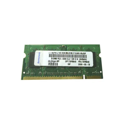 73P3849 - IBM 512MB DDR2 533MHz PC2-4200 non-ECC Unbuffered CL4 200-P…