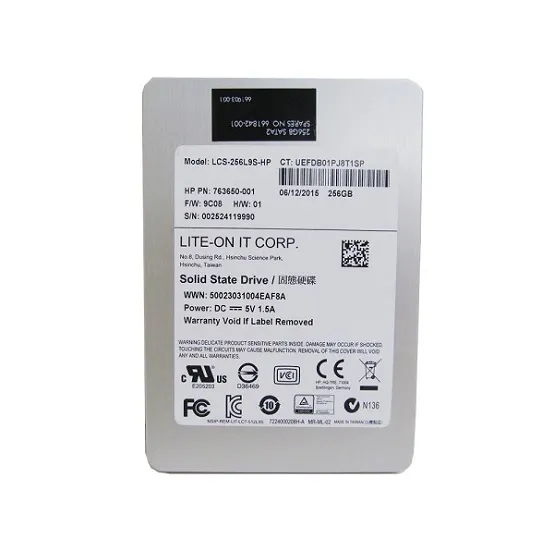 763650-001 - HP 256GB Multi-Level Cell SATA 6Gb/s 2.5-inch Solid Stat…