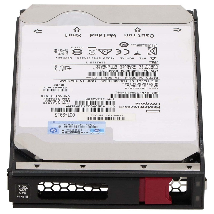 797263-B21 - HP 6TB 7200RPM SAS 6GB/s Midline Low Profile 3.5-inch Ha…