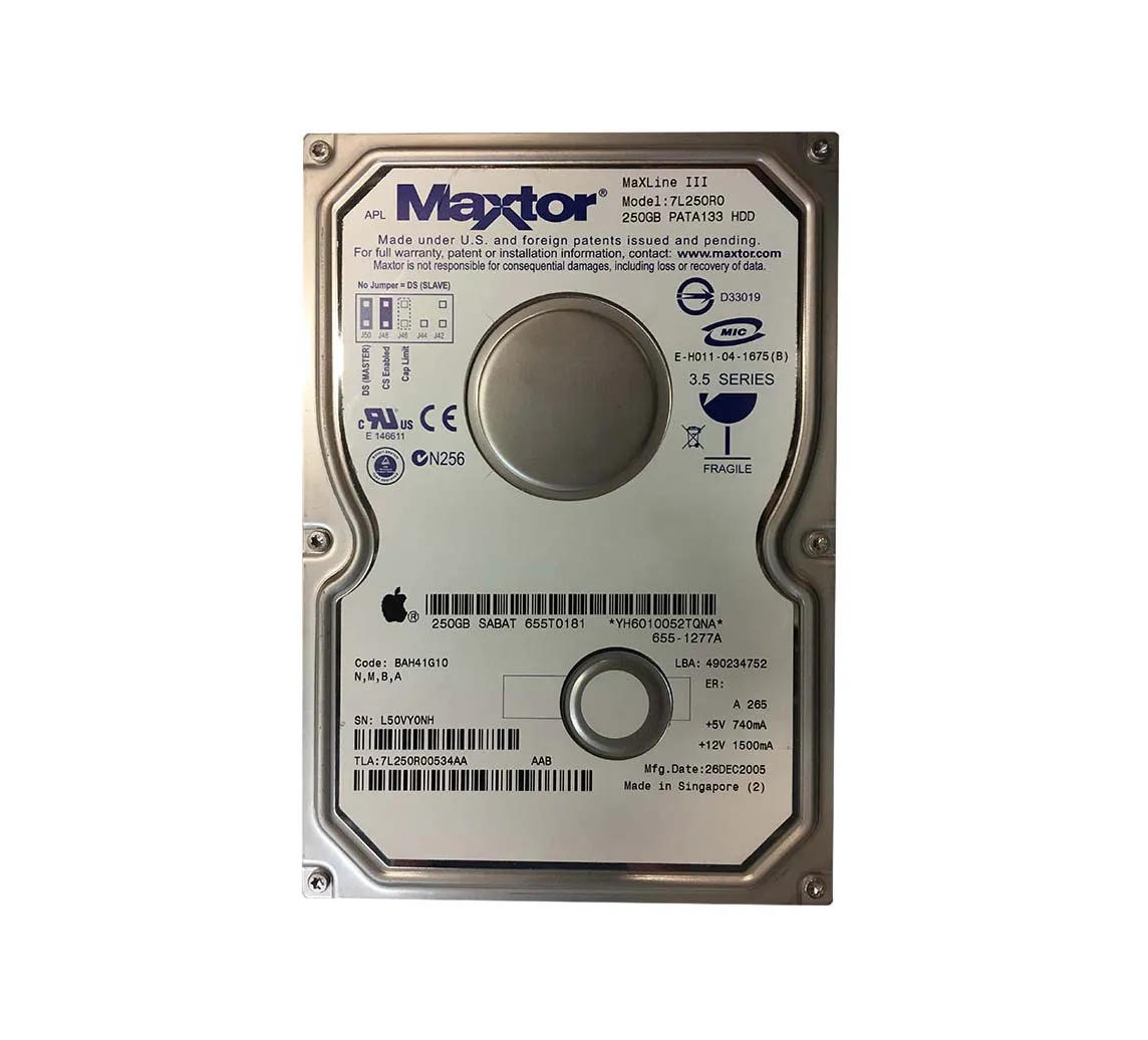 7L250R00534AA - Maxtor 250GB 7200RPM IDE 3.5-inch Hard Drive