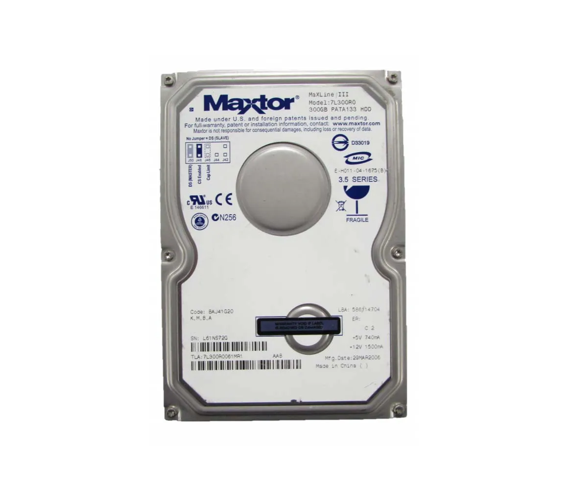 7L300R0 - Maxtor Maxline-III 300GB 7200RPM Buffer 16MB SATA 3.5-inch …