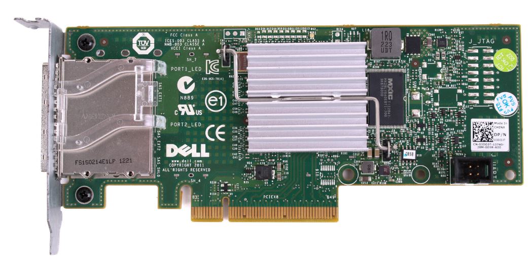 7RJDT - Dell H200E 6Gb/s SAS Non RAID PCI Express Dual External Port …