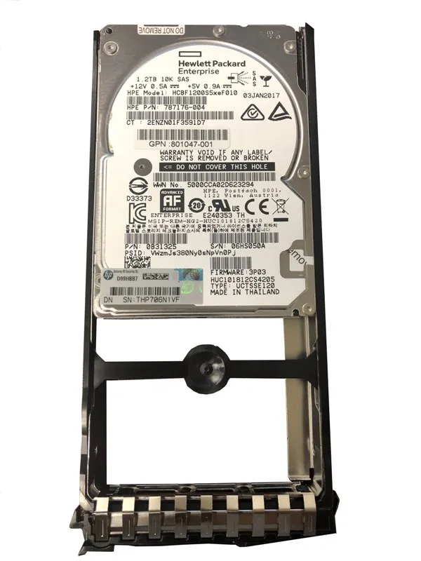 809598-001 - HPE 1.2TB 10000RPM SAS 6Gb/s (FIPS 140-2) 2.5-inch Hard …