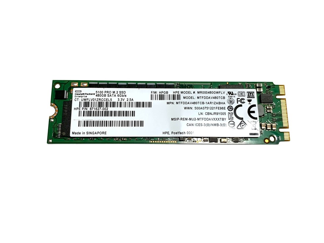 875851-001 - HP 480GB Multi-Level Cell SATA 6Gb/s M.2 2280 Solid Stat…