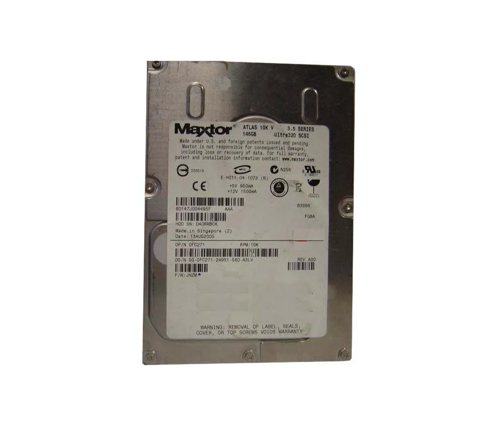 8D147J004495F - Maxtor Atlas 10K V 147.1GB 10000RPM Ultra-320 SCSI 80…